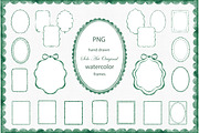 Sage Green Frames and Borders, an Object Graphic by Solo Art Original (Thumbnail 1 of 8)