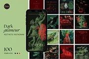 Dark Glamour Social Media Bundle, a Social Media Template by The Flossy Finch (Thumbnail 1 of 13)