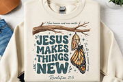 Jesus Makes Things New Butterfly PNG, a Seasonal Illustration by Canvas Craft (Thumbnail 2 of 6)