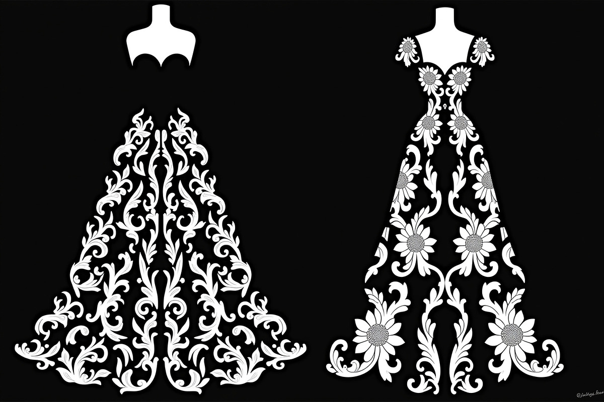Fashion Dress Silhouette Bundle, an Illustration by BIPLOB EXPERT (Photo 13 of 21)