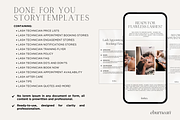 Lash Tech Template Instagram Stories, a Social Media Template by Studio Eburnean (Thumbnail 2 of 3)