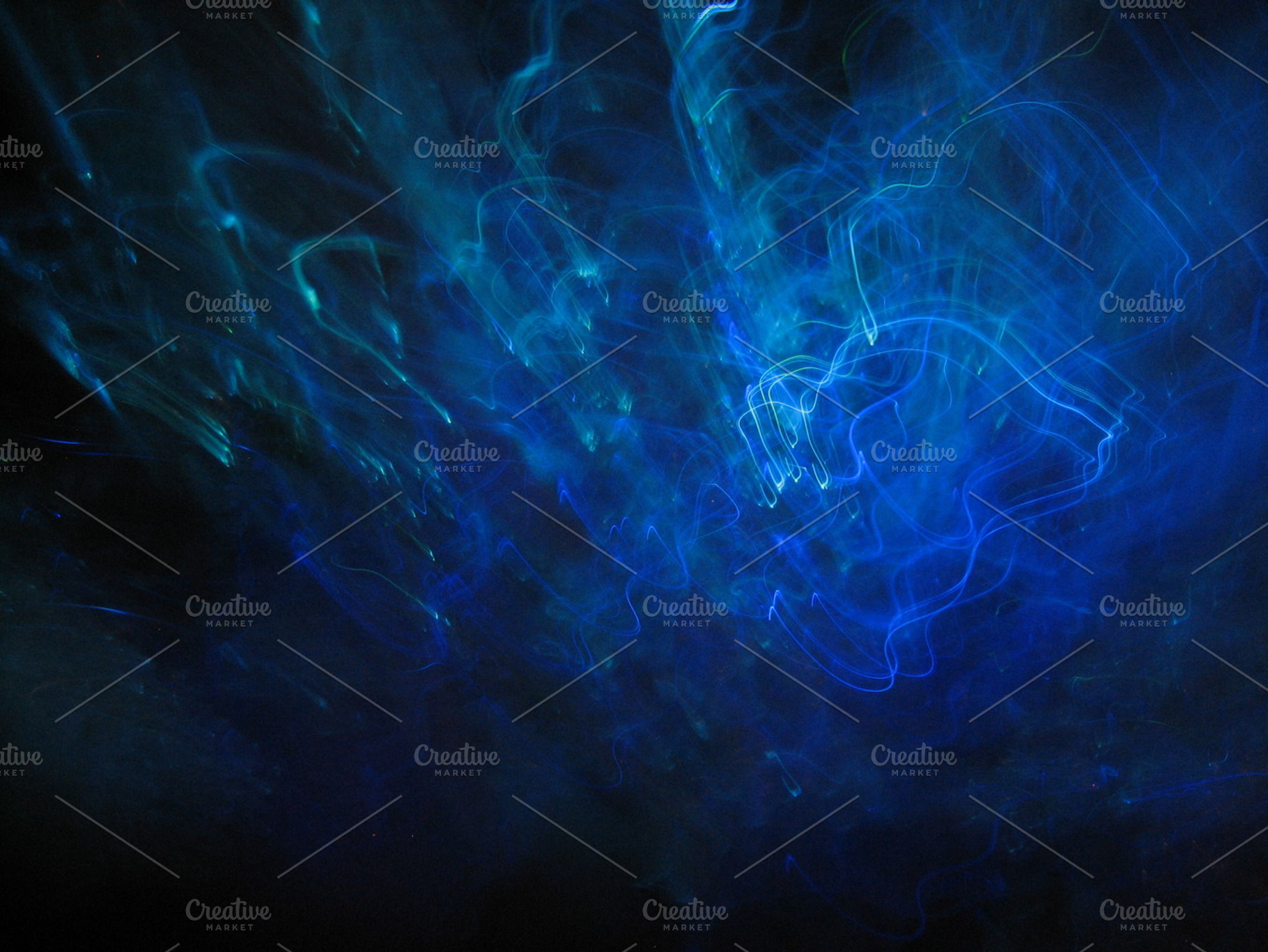 Deep blue sea forms light art stock photograph, an Abstract Photo by BeeMuse