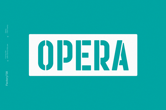 Opera - a Bold Sans-serif Font Family preview 7