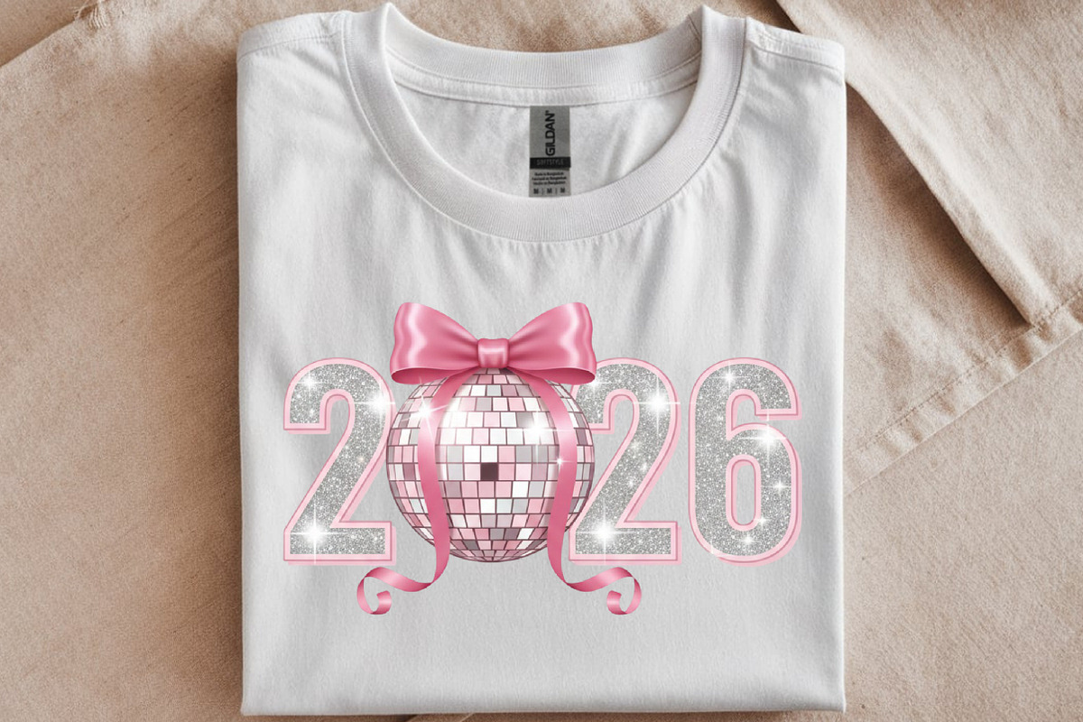Pink Coquette New Year 2026 Png, an Illustration by SinaCreation (Photo 2 of 10)