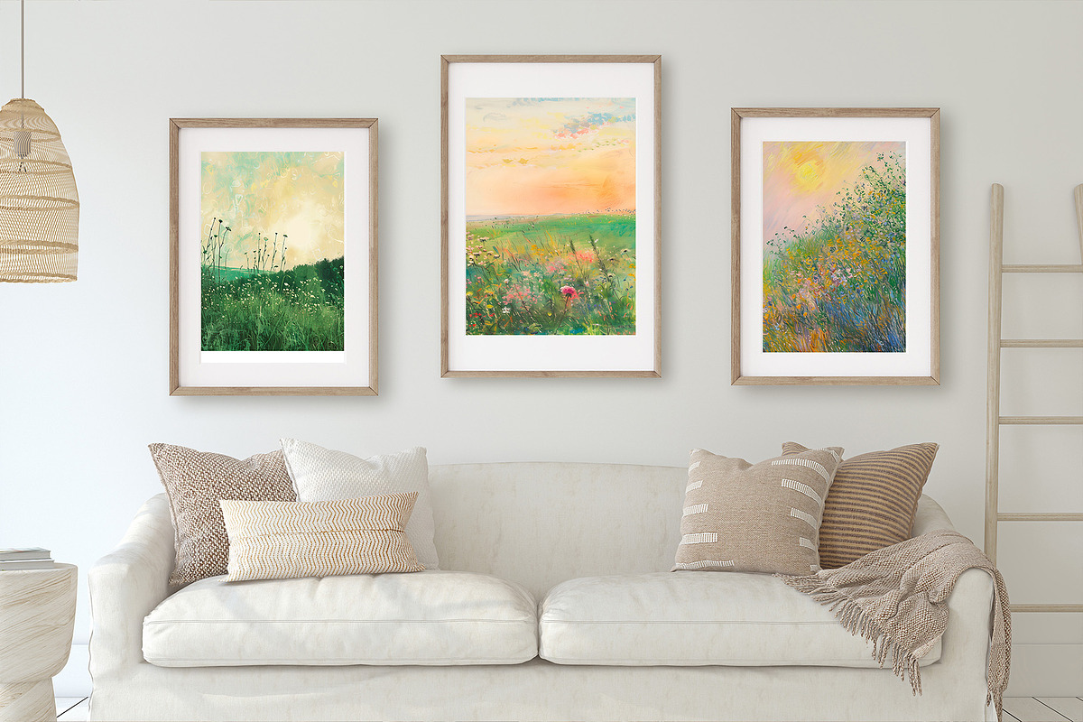 Monet Inspired Wall Art Bundle, a Background Graphic by anastasiia.art (Photo 4 of 4)