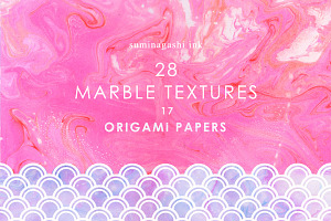 Suminagashi. Marble textures.