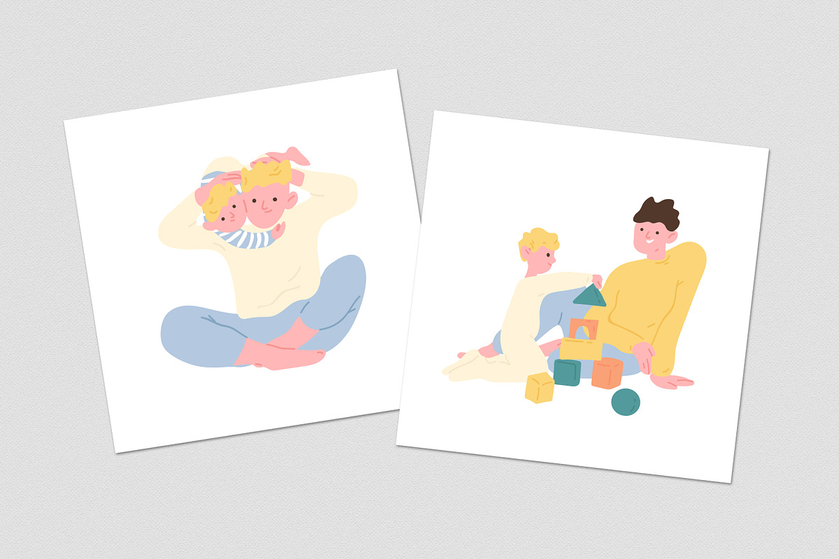 Father and son set, a Person Illustration by Good Studio (Photo 5 of 5)