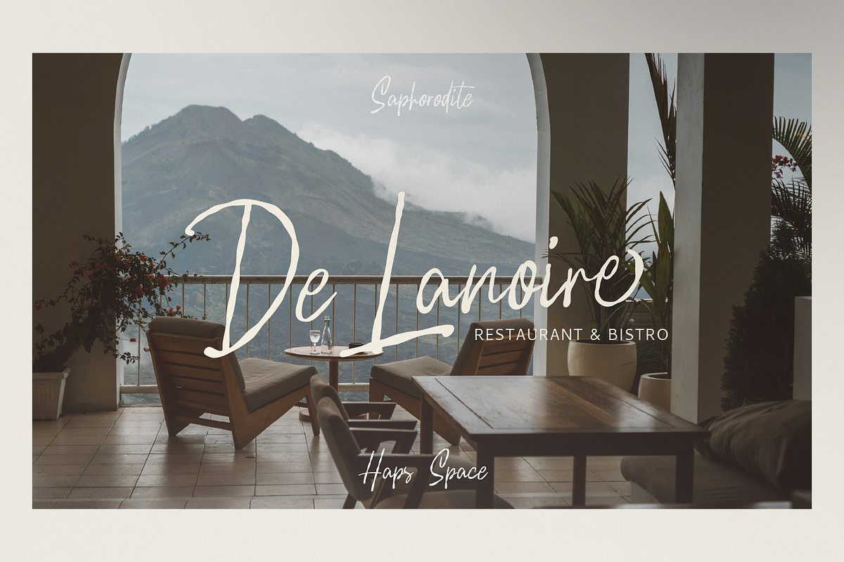 Saphorodite Handwriting Font, a Font by Haps Space (Photo 3 of 12)