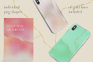 Kintsugi Gradient Backgrounds