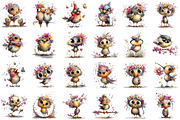 Quirky Spring Birds Clipart, an Illustration by designcity5 (Thumbnail 2 of 5)