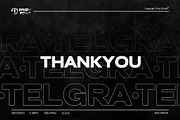 Telgra - Modern Expanded Font, a Sans Serif Font by Drizy (Thumbnail 9 of 9)