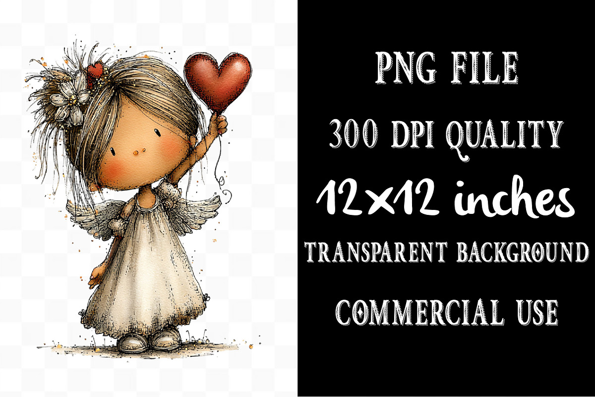Whimsical Baby Angels Clipart, an Illustration by Designking (Photo 4 of 5)
