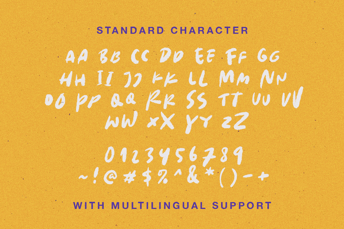 Pretty Ordinary - Bold Font + Doodle, a Font by Sarid Ezra (Photo 9 of 9)