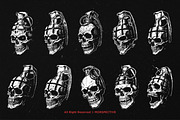 10 Bundle Dark Art Grenade Skull Bom, an Illustration by Morspective (Thumbnail 6 of 7)
