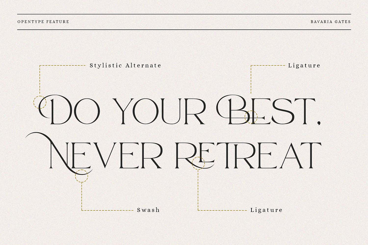 Bavaria Gates Font Family (Updated), a Serif Font by Nathatype (Photo 8 of 10)