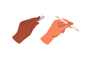 Artist, painter hands with art tools, a Person Illustration by PaperTrident (Thumbnail 7 of 8)