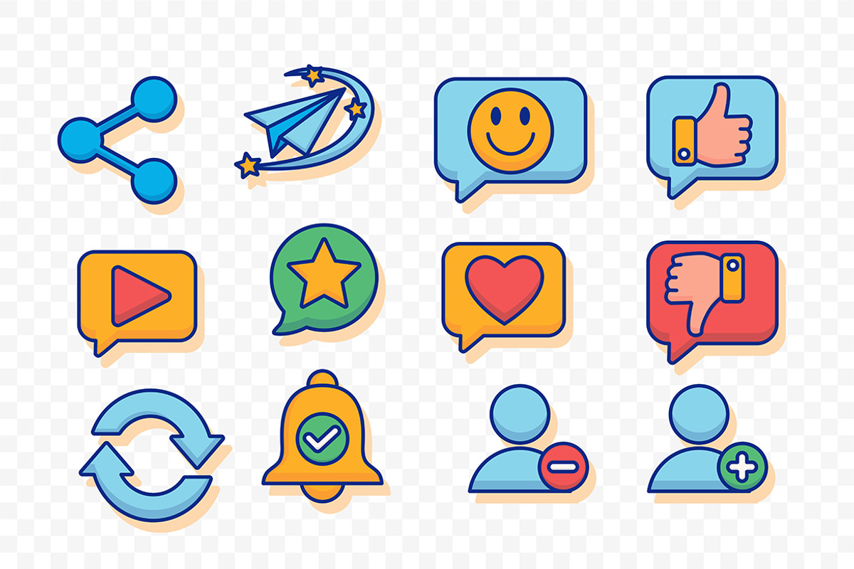 Social Media Messaging Icon, a Technology Illustration by Partikusi Design (Photo 3 of 3)
