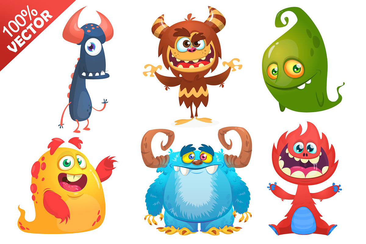 Lolly Lurkers - 6 Cute Monsters, a Seasonal Illustration by D R A W K M A N (Photo 4 of 4)