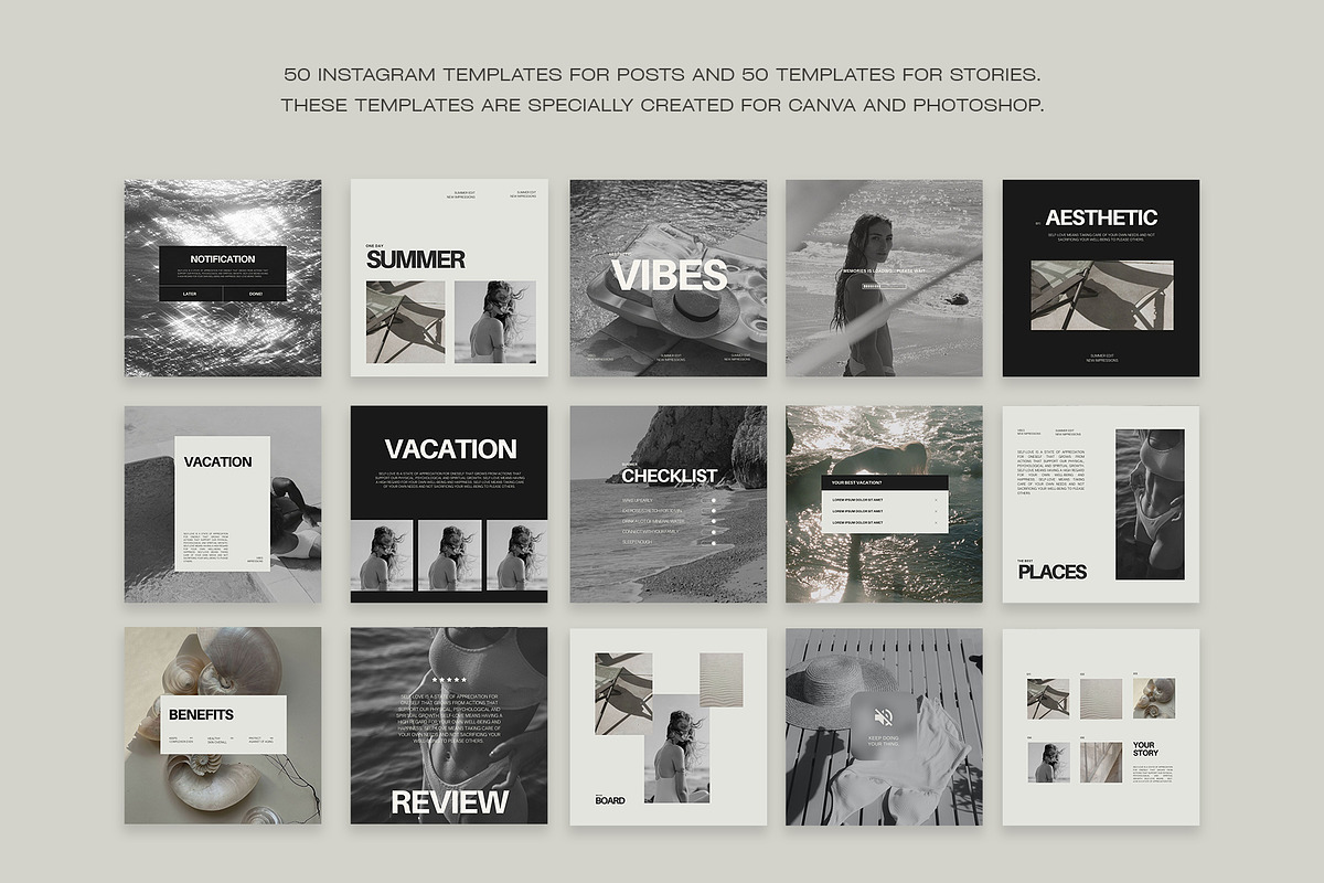 Aesthetic Instagram Templates IX, a Social Media Template by Instprofi | Studio Estimo (Photo 8 of 10)
