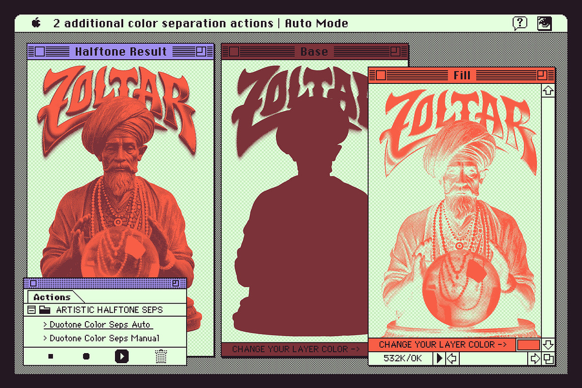Artistic Halftone PSD file & Actions, an Action Add-On by Contender Studio (Photo 6 of 9)