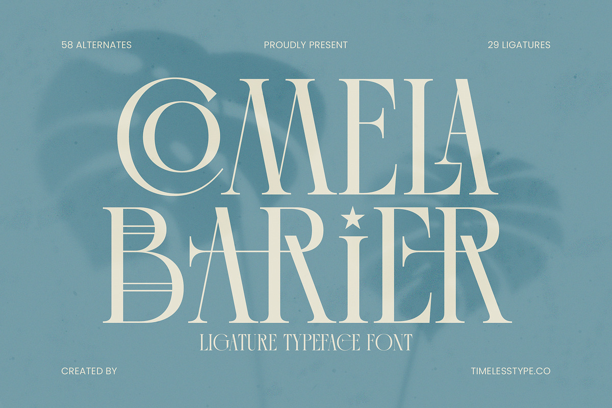Comela Elegant Ligature Serif, a Serif Font by timelesstype.co (Photo 1 of 20)