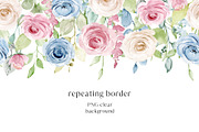 Watercolor pastel roses., a Texture Illustration by Larisa Maslova (Thumbnail 6 of 13)