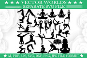 Yoga Svg, Gym, Workout, Home Svg, an Object Graphic by VectorWorlds (Thumbnail 1 of 3)