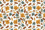 Unique Fall Leaves Seamless Pattern, a Pattern Graphic by Chloe's Illustrations (Thumbnail 1 of 4)