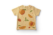 Peach Party Clipart Set Summer Fruit, a Food Illustration by Vaniuta_Art (Thumbnail 3 of 3)