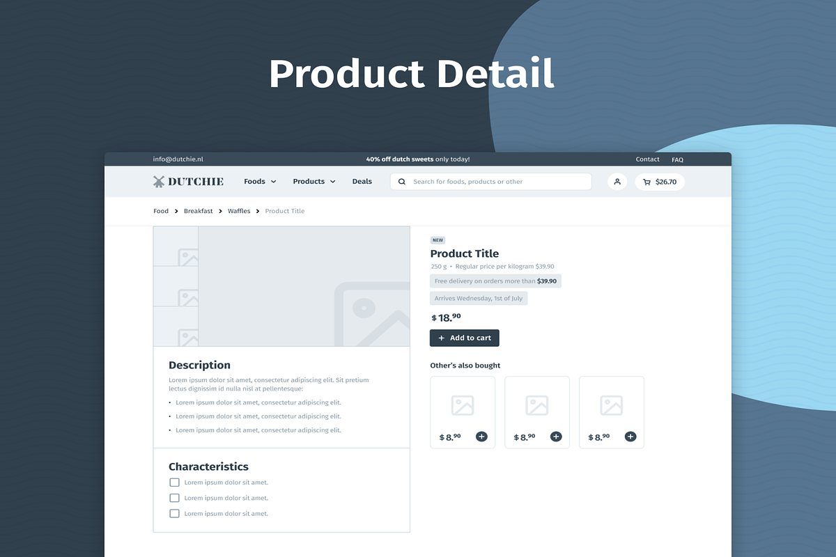 E Commerce Wireframe Kit By Bionic preview 3