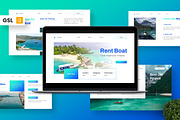 Rent Boat - Travel Google Slide, a Presentation Template by Deepslide Studio (Thumbnail 1 of 6)