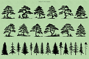 Pine Trees Procreate Stamps, a Brush Add-On by Dervik Art Store (Thumbnail 2 of 5)