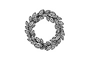 Leaf Laurel Wreath Frame Bundle, an Illustration by Gaye Art (Thumbnail 34 of 51)