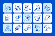 Animated School Doodles Icon, an Outline Icon by Vectors Market (Thumbnail 3 of 5)