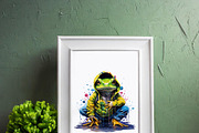 Cool frog wearing hoodie., an Animal Illustration by yod67 (Thumbnail 9 of 9)