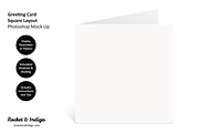 3 Greeting Card Photoshop Mock-Ups, a Print Template by Rocket & Indigo (Thumbnail 4 of 10)