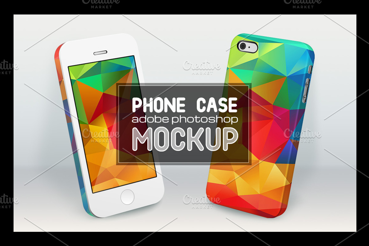 Smartphone cases PSD mockup, a Product Mockup by Art of Sun (Photo 1 of 3)