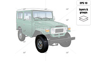 JDM 80's Classic SUV 4x4 Cruiser, an Illustration by MMG1designs (Thumbnail 3 of 4)
