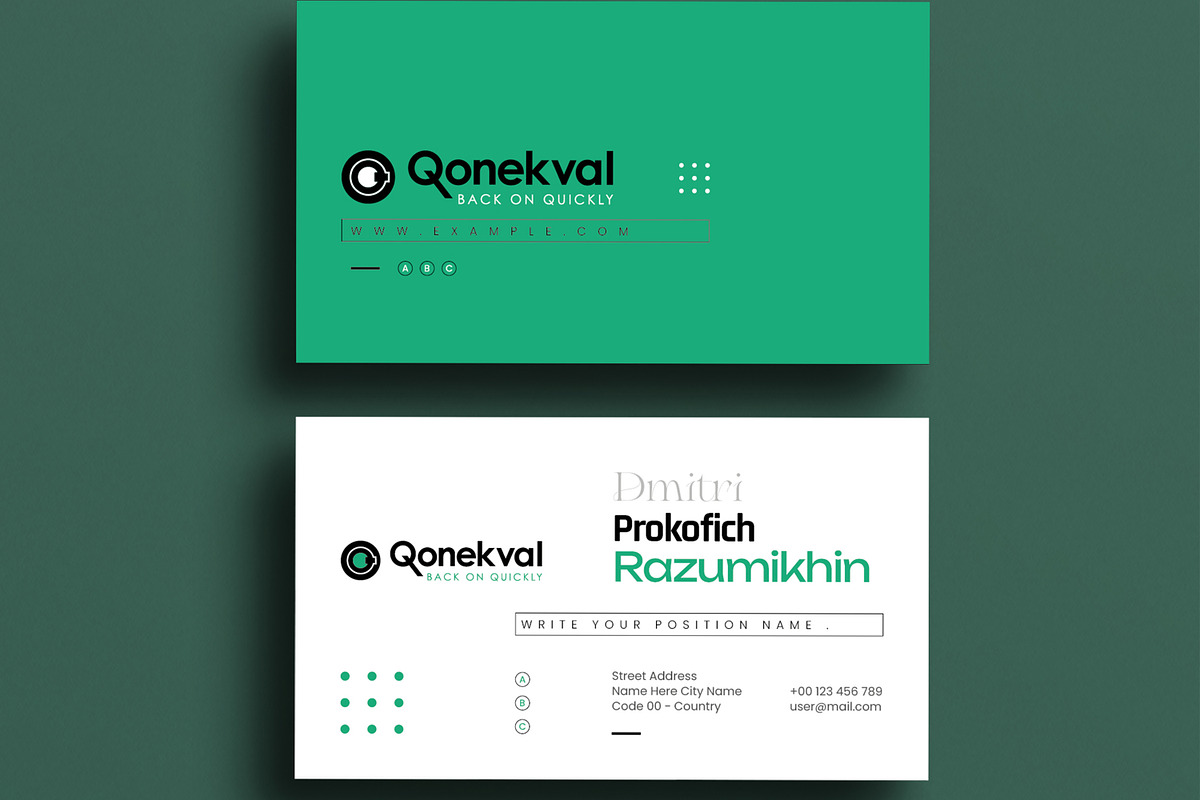 Professional Business Card Template preview 3