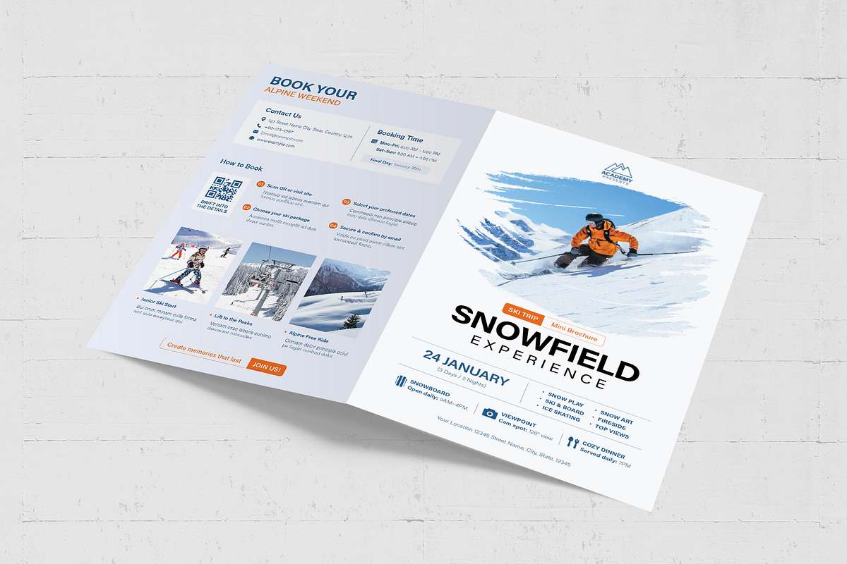 Ski Trip Brochure Template, a Brochure Template by BrandPacks (Photo 5 of 5)