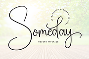 Someday | Script Font, a Handwritten Font by Scratchones (Thumbnail 1 of 9)