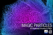 Magic Particles PS Brushes & PNGs, a Brush Add-On by Creative Graphics (Thumbnail 2 of 6)