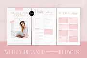 Yearly Digital Planner Canva, a Social Media Template by ElladesignCo (Thumbnail 1 of 9)