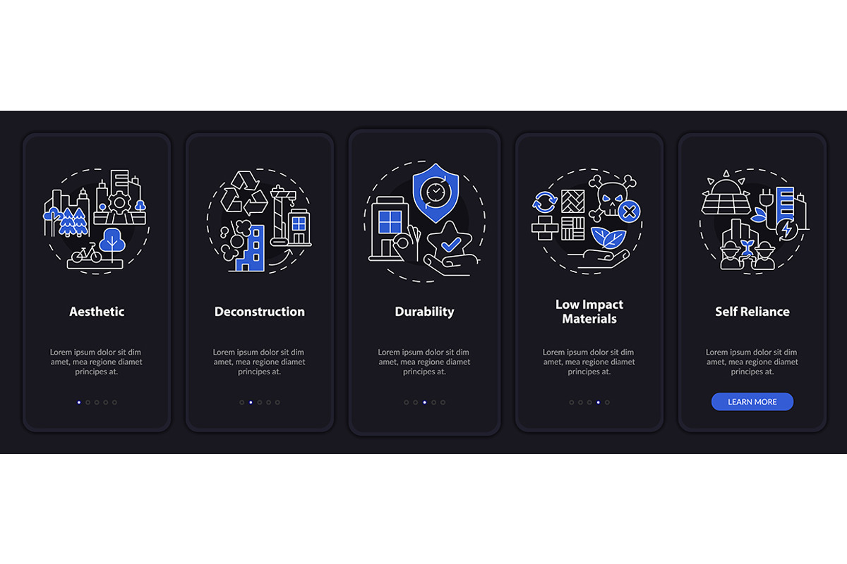 Sustainable city design night mode, a Templates & Theme by IMG Visuals