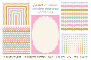 Scallop & Wave Patterns & Frames