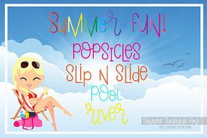 Summer Sunshine Font - Hand Lettered