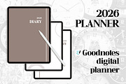 2026 digital planner diary, a Templates & Theme by dott (Thumbnail 1 of 5)