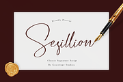 Sesillion | Classic Signature Script, a Script Font by gracetype_studio (Thumbnail 1 of 12)