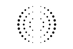 Halftone dotted speed lines, an Illustration by Things for designers
