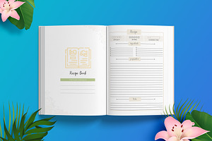 Recipe Book Interior Canva Template